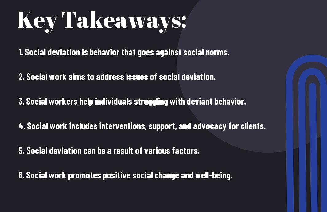 what is social deviation and social work