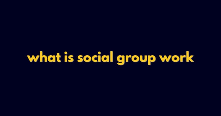 what is social group work